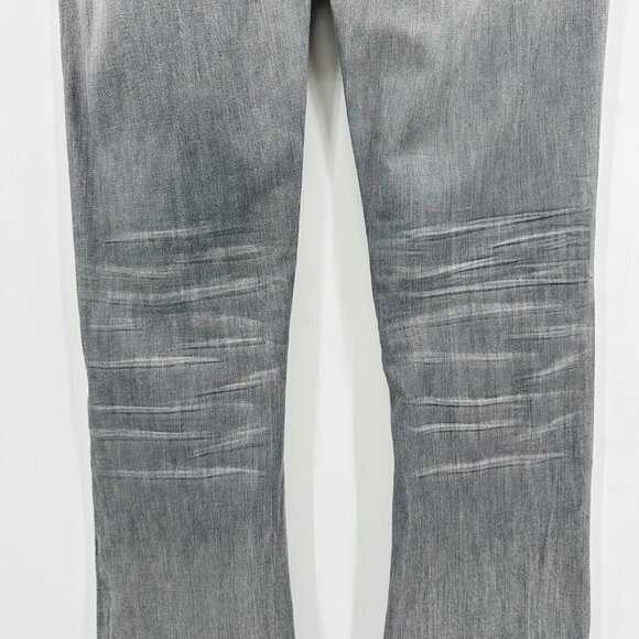 Joe's Womens Gray Fit Rocker Skinny Keira Low Rise Stretch Flare 25 Denim Jeans - Picture 4 of 7